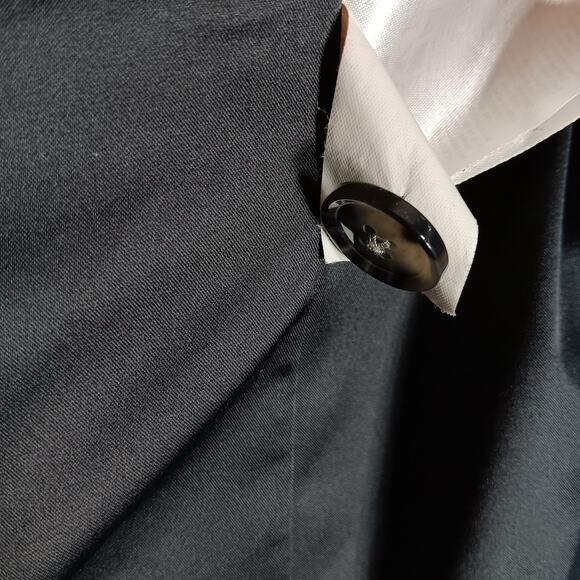 Banana Republic New LWW Blazer Gray One Button Front Closure 3 Pockets Lined - Picture 6 of 8